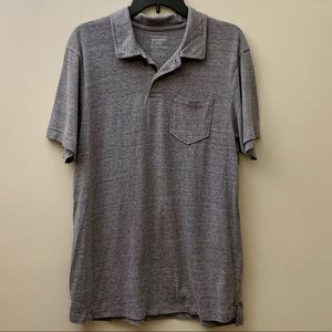 Old Navy Men’s Short Sleeve Polo - Super Soft - Gray - Size Large
